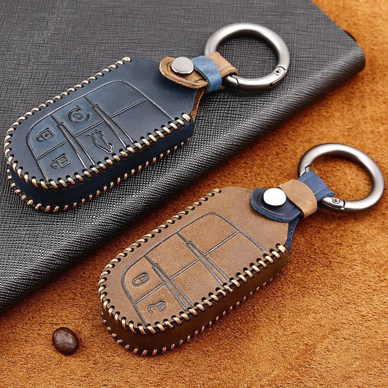 Leather Car Key Case Key Cover Keychain Compatiable India